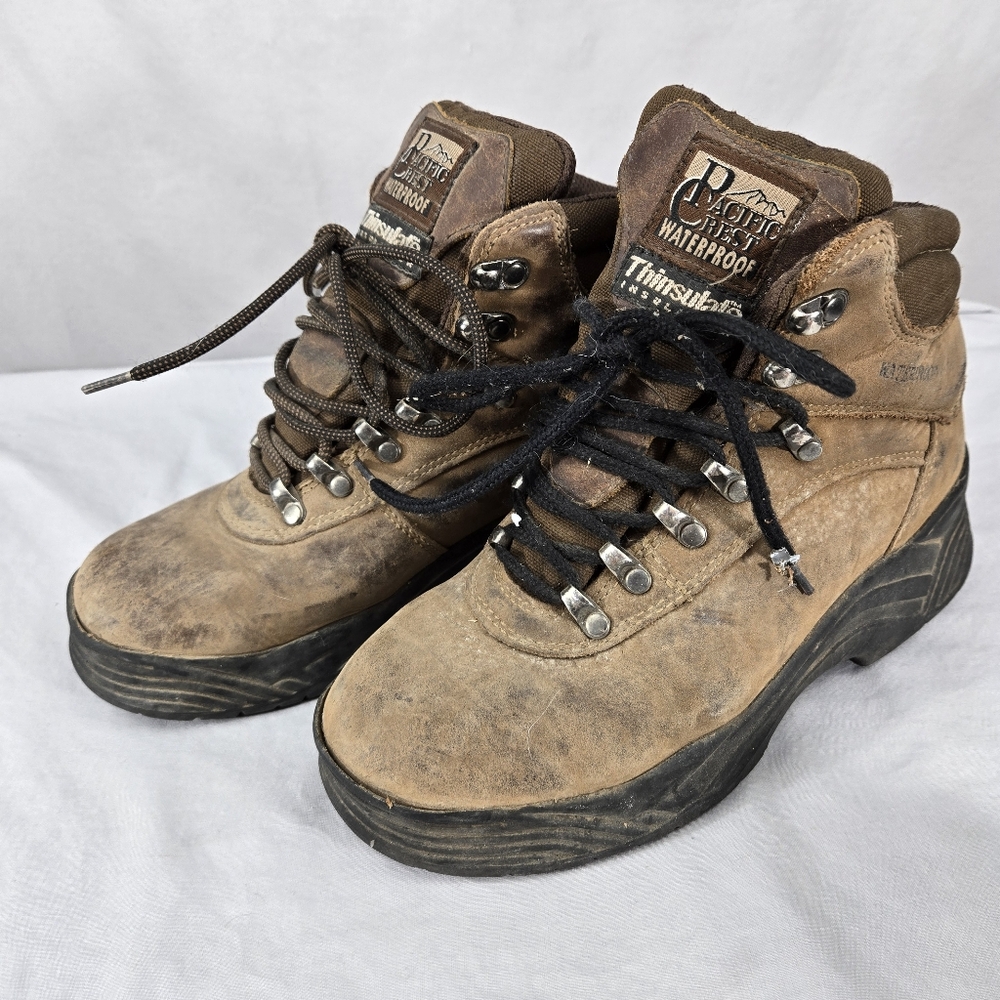 Pacific Crest boots waterproof womens hiking Boot brown W92233BN Bighorn Sz 9 M